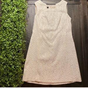 Nine West Ivory Shift with Gold Embroidery